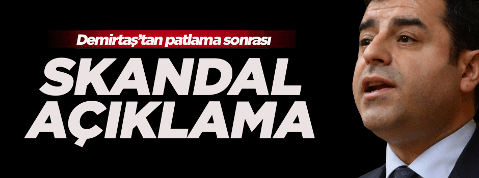 Demirtaş'tan skandal açıklama!
