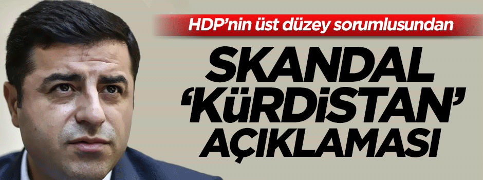 Demirtaş'tan skandal 'Kürdistan' çıkışı!