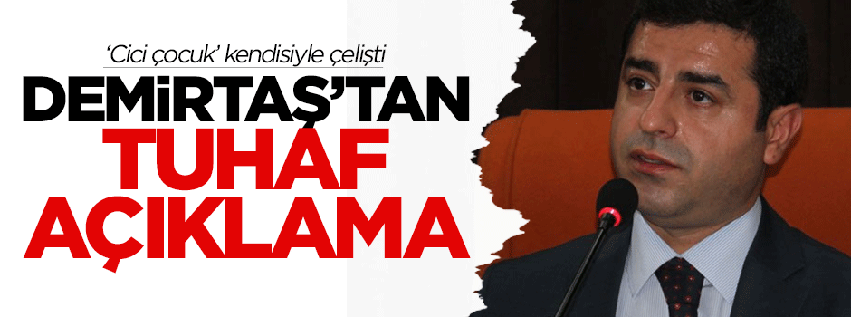 Demirtaş'tan tuhaf açıklama