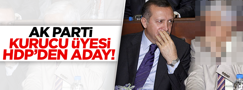 AK Parti kurucu üyesi HDP'ye adaylık başvurusu yaptı