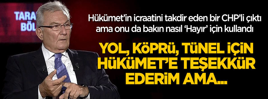 Deniz Baykal hükümetin icraatlarını 'Hayır' için kullandı