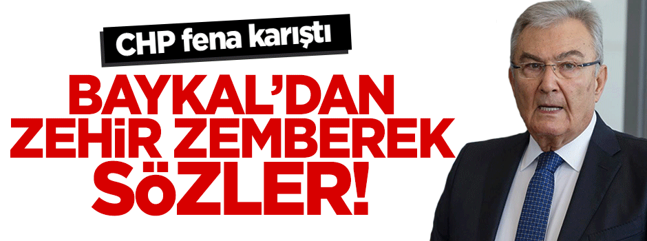 Deniz Baykal'dan zehir zemberek sözler