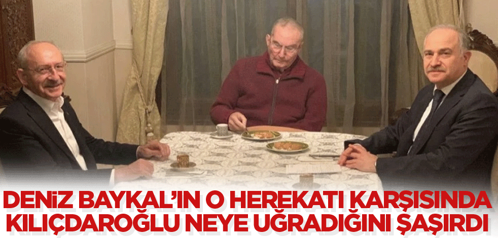 Deniz Baykal'ın o hareketi ağızları açık bıraktı! Kılıçdaroğlu neye uğradığını şaşırdı