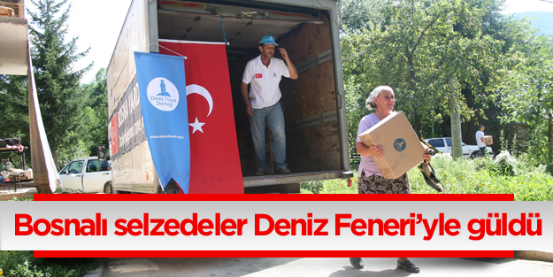 Deniz Feneri’nden Bosnalı selzedelere gıda yardımı