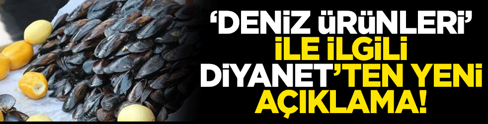 'Deniz ürünleri' fetvasına ilişkin Diyanet'ten yeni açıklama!