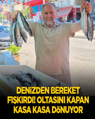 Denizden bereket fışkırdı! Oltasını kapan kasa kasa dönüyor
