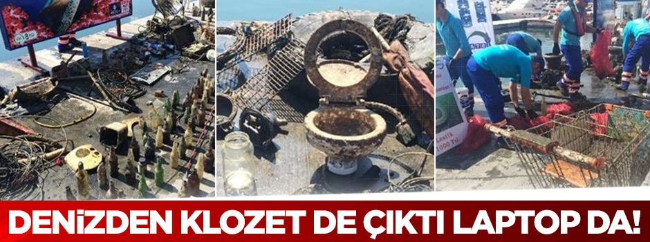 Denizden klozet de çıktı laptop da!