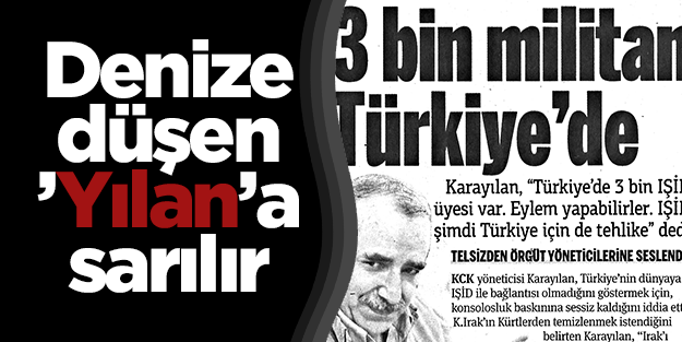 Denize düşen 'Yılan'a sarılır