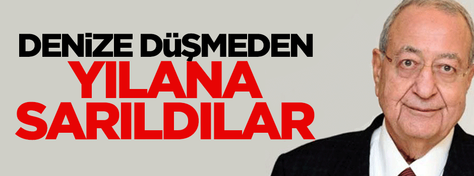 Denize düşmeden yılana sarıldılar