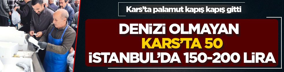 Denizi olmayan Kars’ta 50, İstanbul’da 150-200 lira! Kars’ta palamut kapış kapış gitti