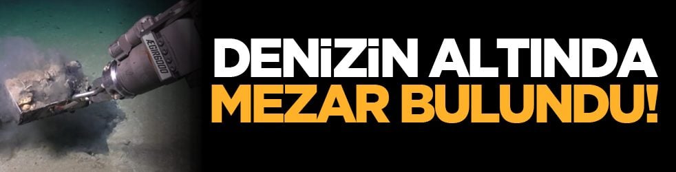 Denizin altında mezar bulundu!