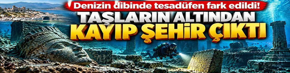 Denizin dibinde tesadüfen fark edildi! Taşların altından kayıp şehir çıktı
