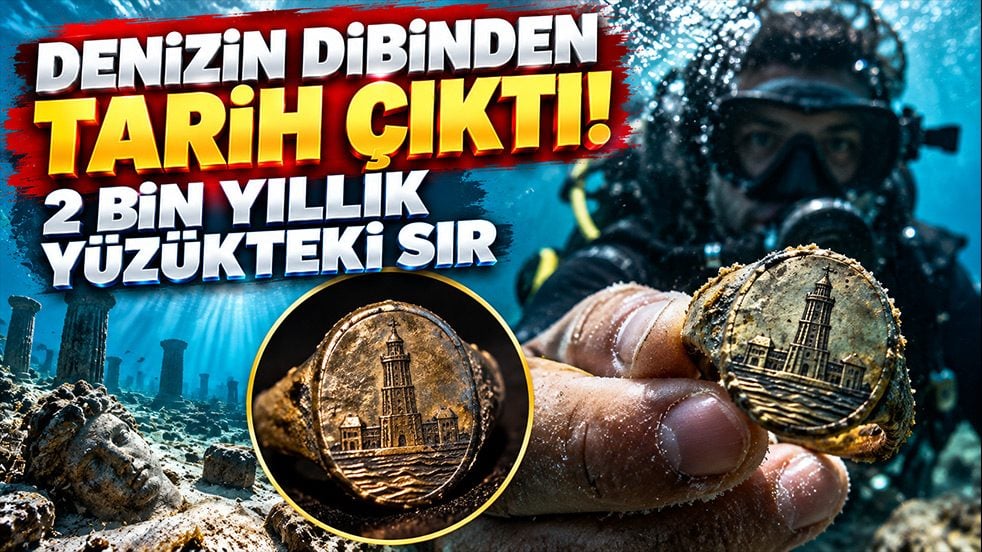 Denizin dibinden tarih çıktı! Yüzükteki sır şaşırttı