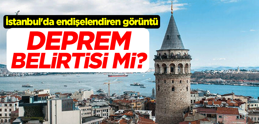 Deprem belirtisi mi? İstanbul'da endişelendiren görüntü