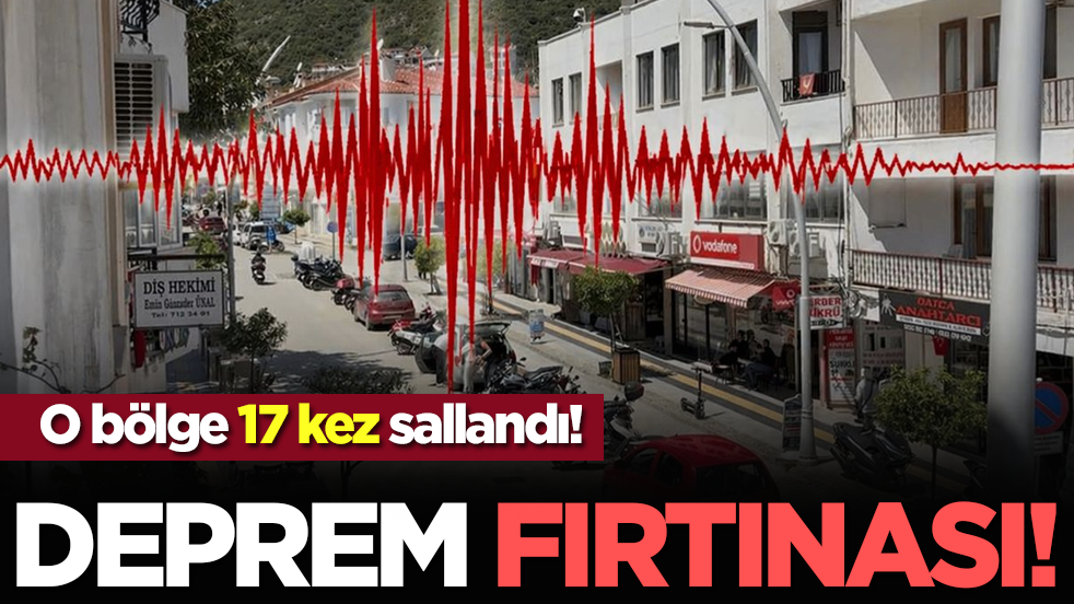 Deprem fırtınası! O bölge 17 kez sallandı