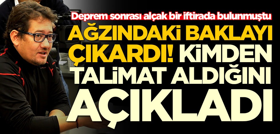Deprem sonrası alçak bir iftirada bulunmuştu! Serdar Akinan kimden talimat aldığını açıkladı