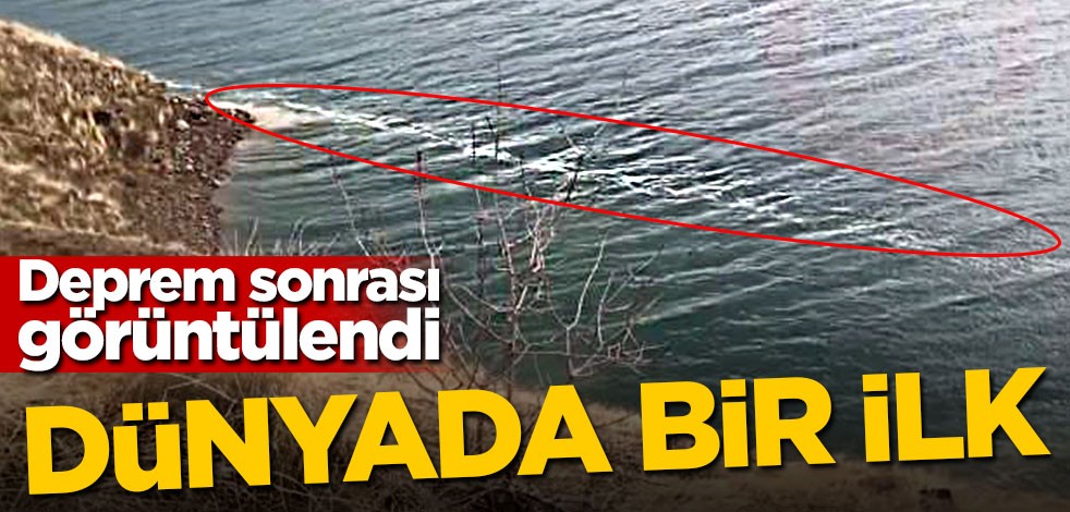 Deprem sonrası ortaya çıktı! Dünyada bir ilk