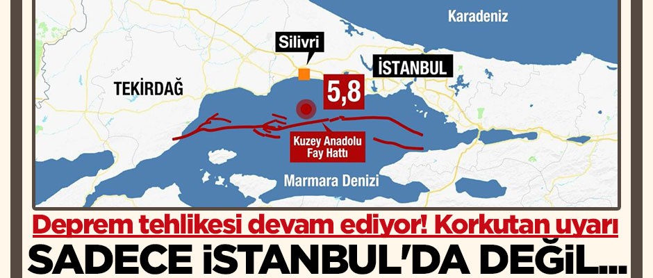 Deprem tehlikesi devam ediyor! Sadece İstanbul'da değil...
