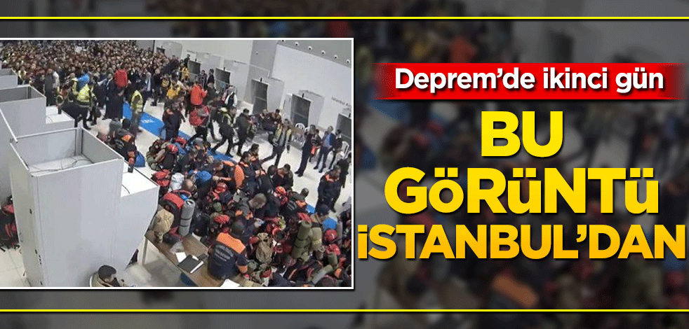Depremde ikinci gün! Bu görüntü İstanbul'dan: Gönüllüler akın etti…