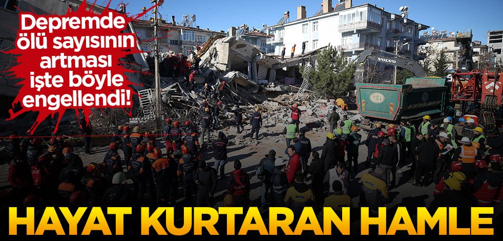 Depremde ölü sayısının artması böyle engellendi!