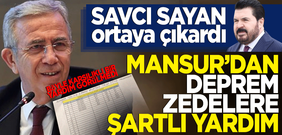 Depremzedelere şartlı yardım: CHP'li belediye liste hazırlayıp taleplerini sundu