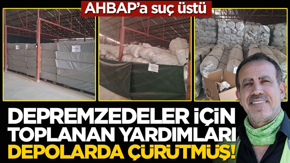 “Depremzedelere yardım” dediler ama yıllardır depoda çürütmüşler! AHBAP’a suçüstü