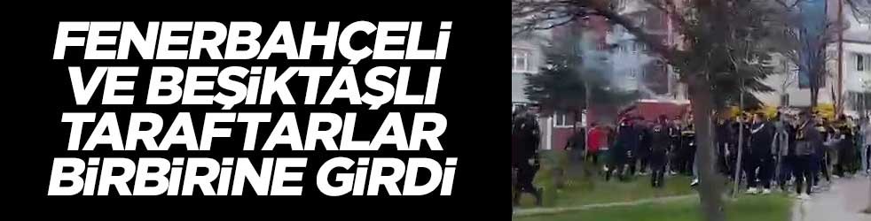 Derbi gerginliği: Taraftarlar birbirine girdi