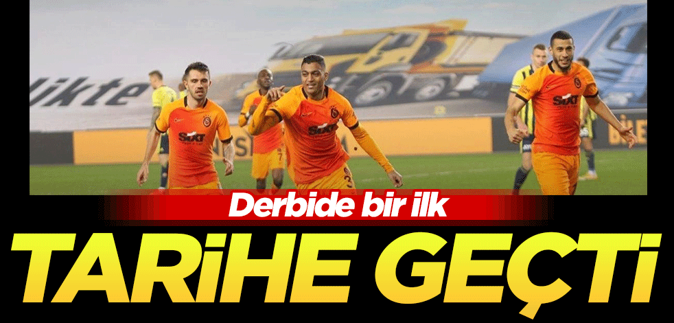 Derbide bir ilk! Tarihe geçti