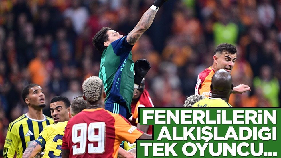 Derbide Fenerbahçelilerin alkışladığı tek bir oyuncu oldu...