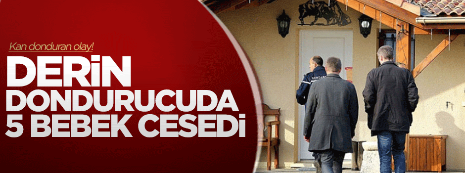 Derin dondurucuda 5 bebek cesedi!