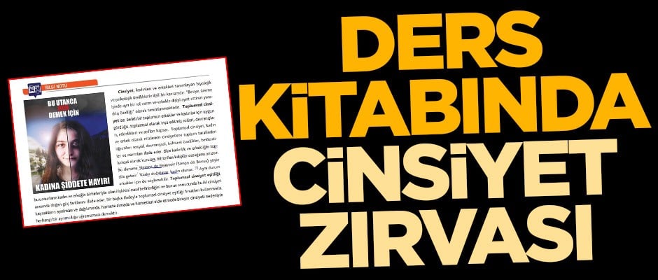 Ders kitabında cinsiyet zırvası