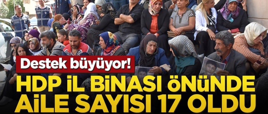 Destek büyüyor! HDP il binası önünde aile sayısı 17 oldu