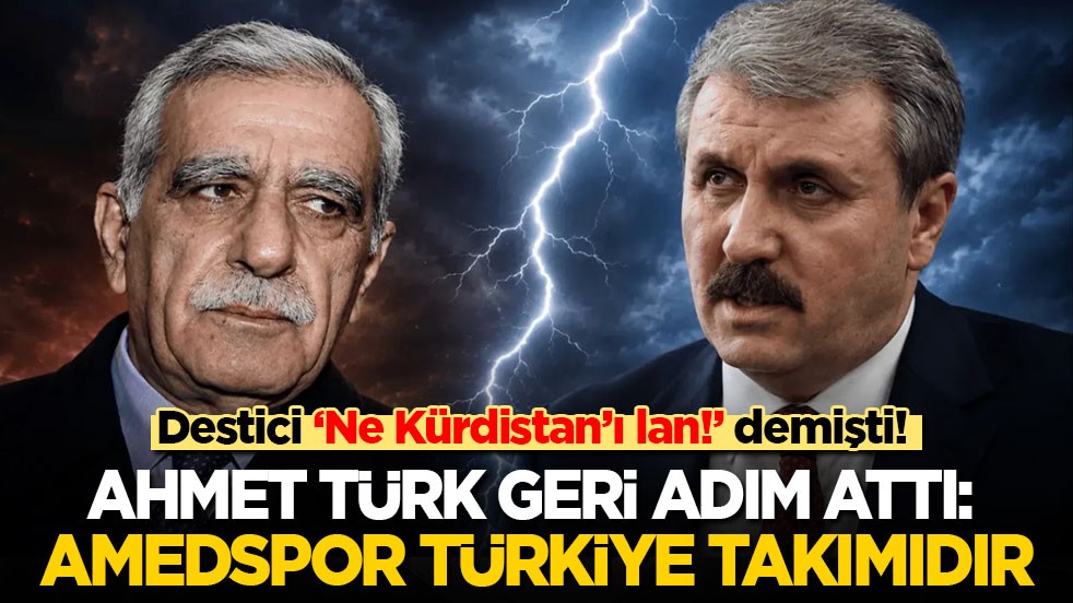 Destici ‘Ne Kürdistan’ı lan!’ demişti! Ahmet Türk geri adım attı: Amedspor bir Türkiye takımıdır!