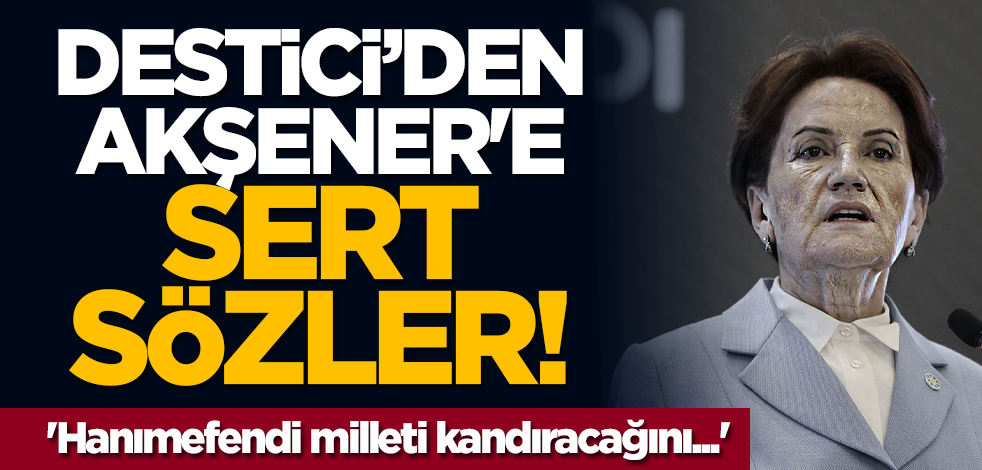 Destici'den, Akşener'e sert sözler: 'Hanımefendi milleti kandıracağını...'
