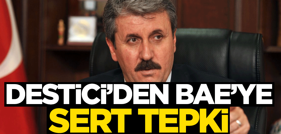 Destici'den BAE'ye sert tepki