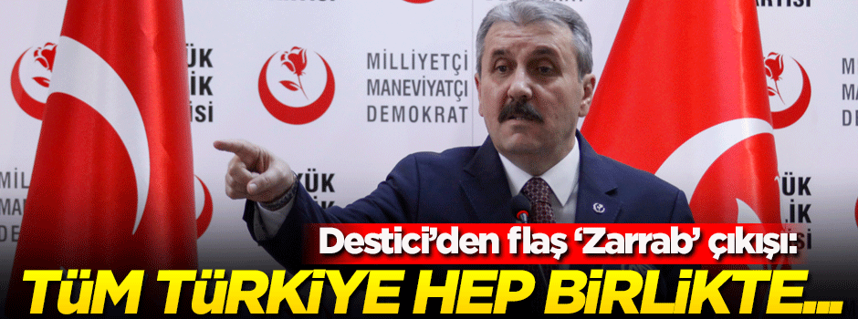 Destici'den flaş 'Zarrab' çıkışı: Tüm Türkiye hep birlikte...