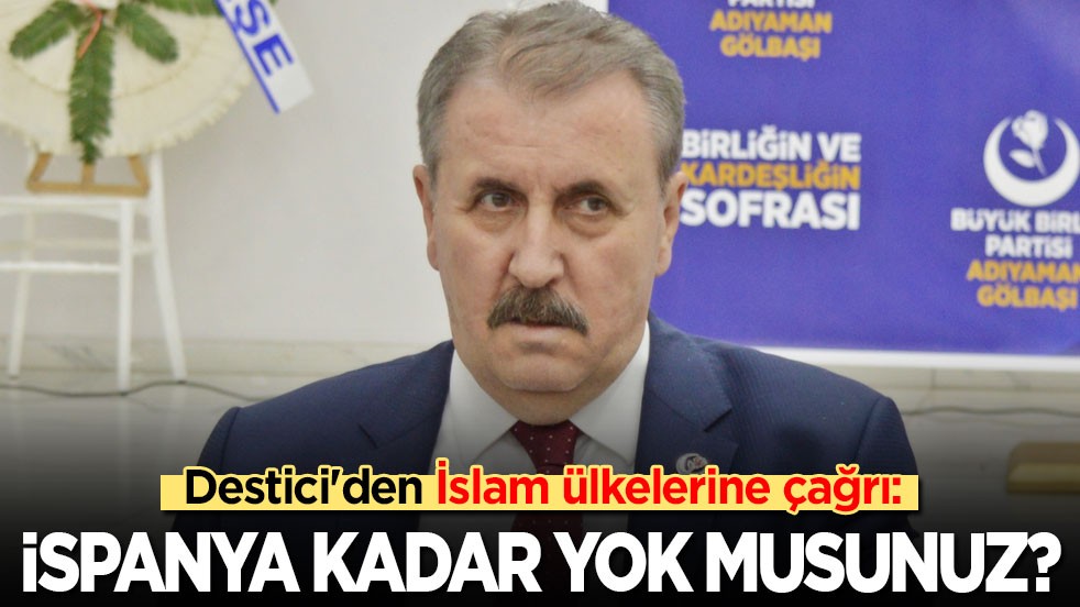 Destici'den İslam ülkelerine çağrı: İspanya kadar bile yok musunuz?