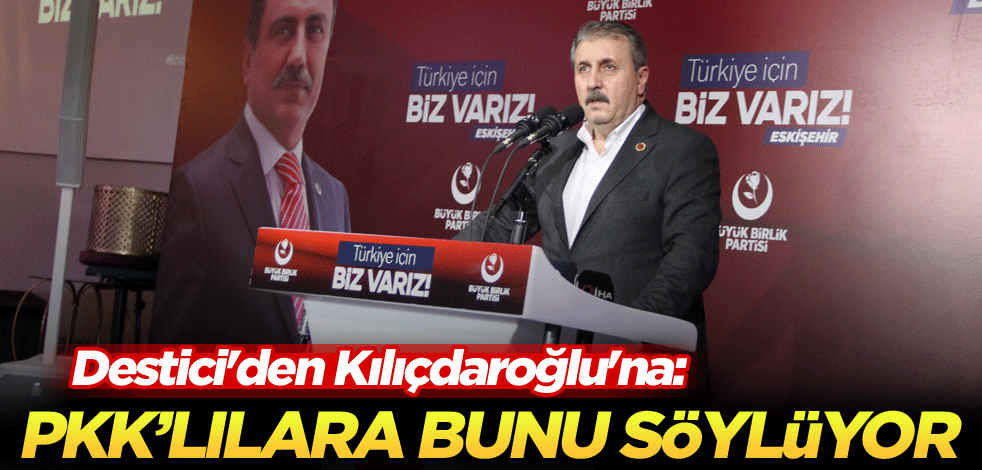 Destici'den Kılıçdaroğlu'na: PKK'lılara bunu söylüyor