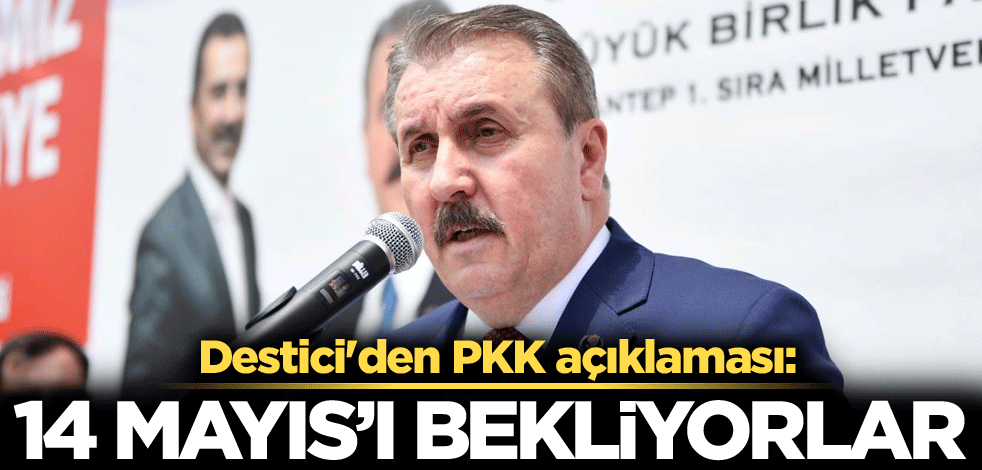 Destici'den PKK açıklaması: 14 Mayıs'ı bekliyorlar