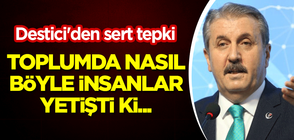 Destici'den sert tepki: Toplumda nasıl böyle insanlar yetişti ki...