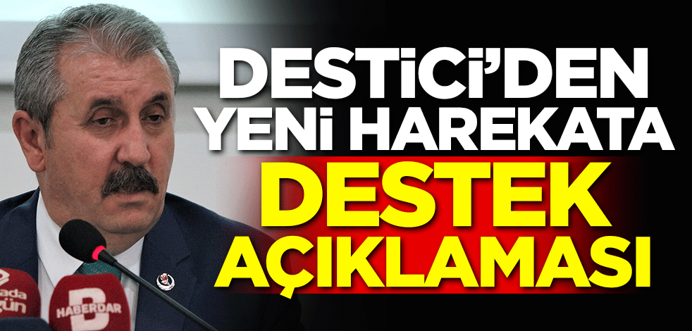 Destici'den yeni harekata destek açıklaması