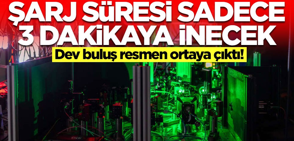 Dev buluş! Şarj süresi 180 saniyeye inecek