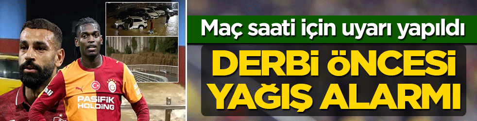 Dev derbi öncesi Trabzon'da yağış alarmı! Hayat durma noktasına geldi: Maç saati için uyarı yapıldı