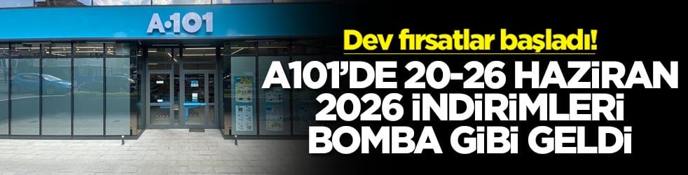 Dev fırsatlar başladı! A101’de 20-26 Haziran 2026 indirimleri bomba gibi geldi