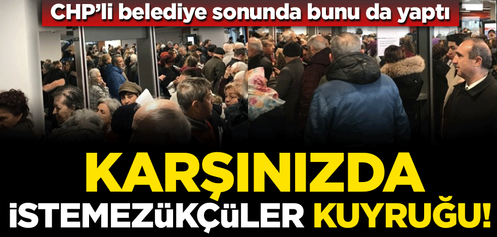 Dev projeyi engellemek için her şeyi yapıyorlar! CHP’li belediye sonunda bunu yaptı