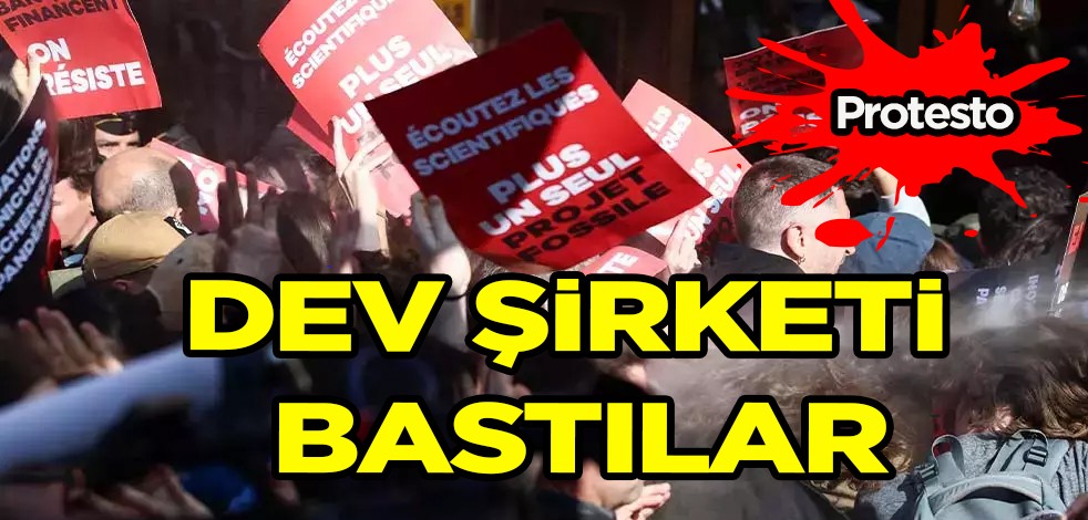 Dev şirketin toplantısını bastılar: Fosil enerji projelerini protesto, her an kaos olabilir! Petrol hattını bölgeye inşası