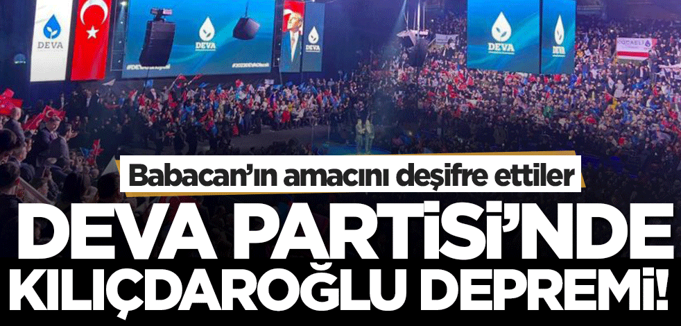 DEVA Partisi'nde Kemal Kılıçdaroğlu istifası! Ali Babacan'ın gerçek yüzünü ifşa etti