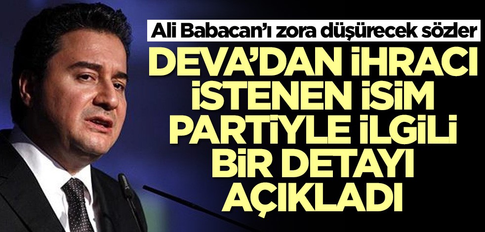 Deva Partisi'nden ihracı istenen Musa Malik Yıldırım'dan olay sözler