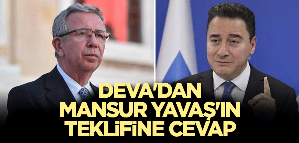 DEVA'dan Mansur Yavaş'ın teklifine cevap