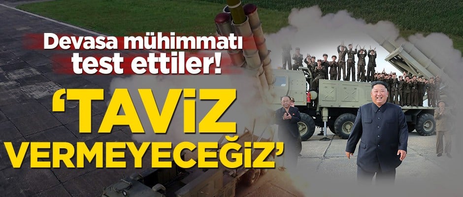 Devasa mühimmatı test ettiler! ‘Taviz vermeyeceğiz’